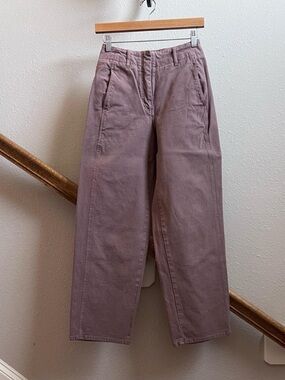 Aritzia Wilfred Dusty Mauve Barrel Chinos
